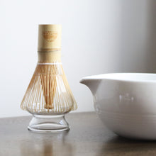 Load image into Gallery viewer, Handmade Chasentate Matcha Chasen Bamboo Whisk Holder - Crystal