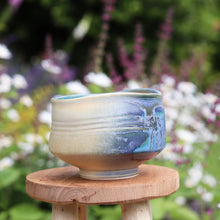 Load image into Gallery viewer, Handmade Matcha Bowl (Chawan) - Sunrise 日の出 Blue/ Yellow