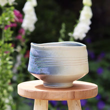 Load image into Gallery viewer, Handmade Matcha Bowl (Chawan) - Sunrise 日の出 Blue/ Yellow