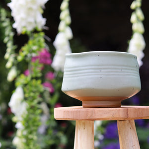 Handmade Matcha Bowl (Chawan) - Sei 生 Soft Pastel Green