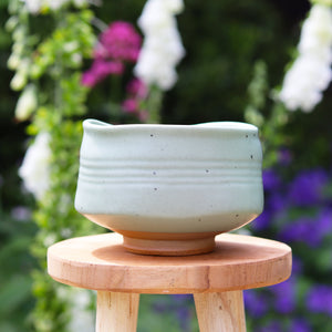 Handmade Matcha Bowl (Chawan) - Sei 生 Soft Pastel Green