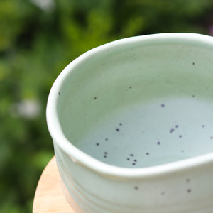 Handmade Matcha Bowl (Chawan) - Sei 生 Soft Pastel Green