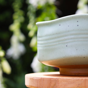 Handmade Matcha Bowl (Chawan) - Sei 生 Soft Pastel Green