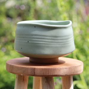 Handmade Matcha Bowl (Chawan) - Sei 生 Soft Pastel Green