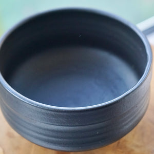 Handmade Matcha Chawan - Ukiyo Black